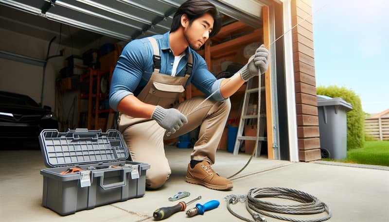 Garage Door Cable Repair in Jackson