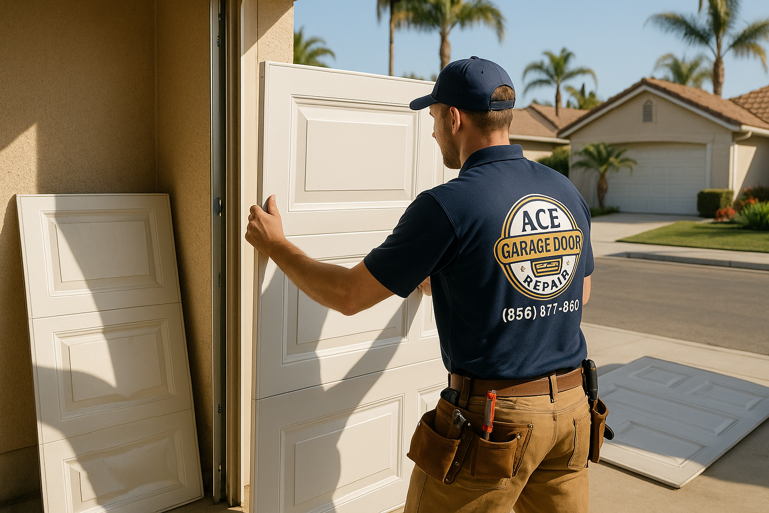 Garage Door Panel Replacement in Vacaville