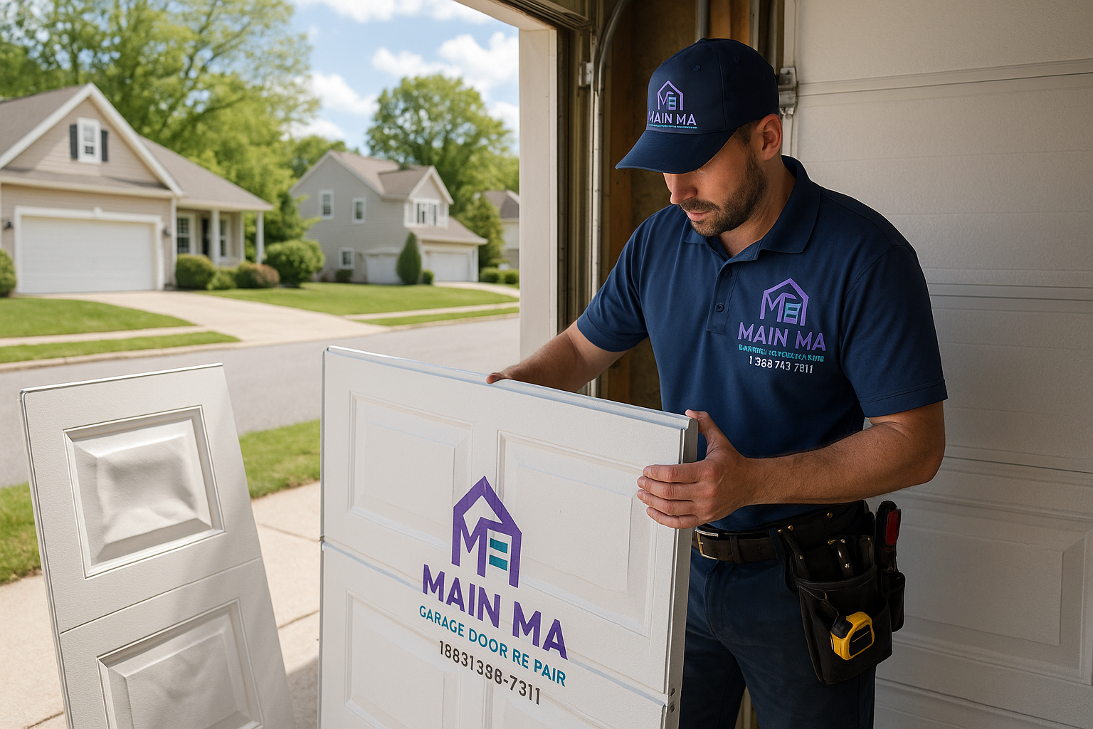 Garage Door Panel Replacement in Georgetown