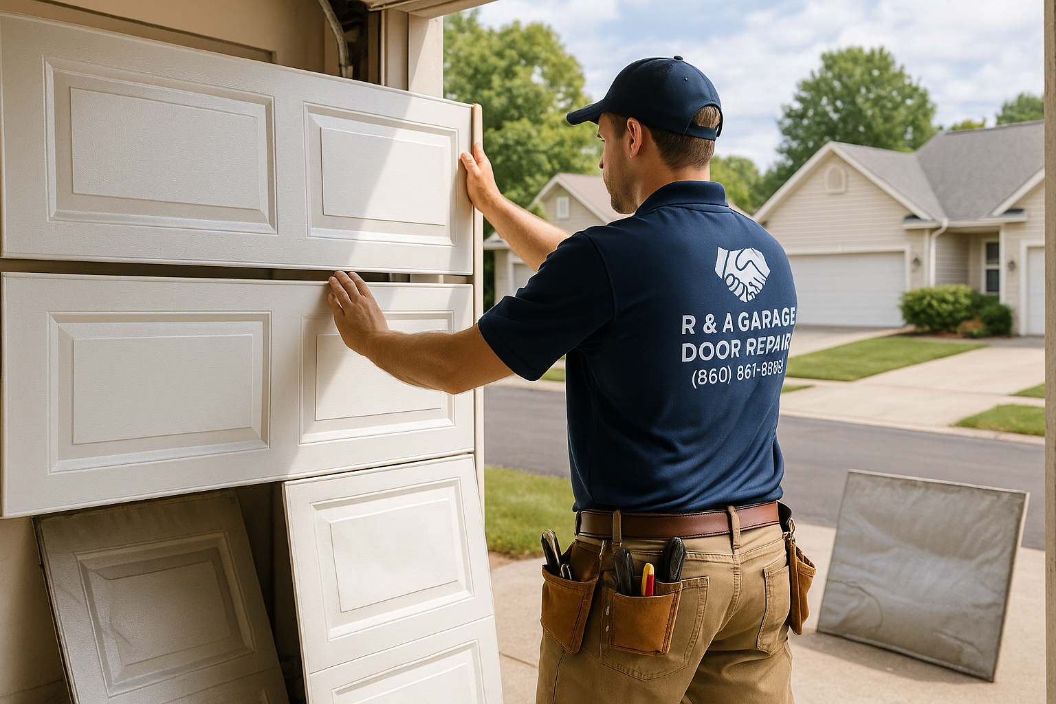 Garage Door Panel Replacement in Linda