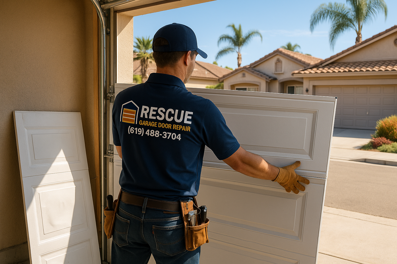 Garage Door Panel Replacement in Olivehurst