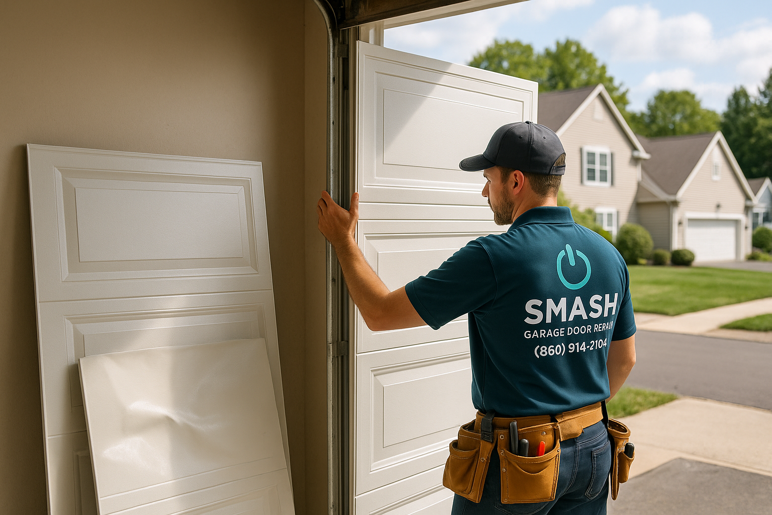 Garage Door Panel Replacement in Walnut Grove