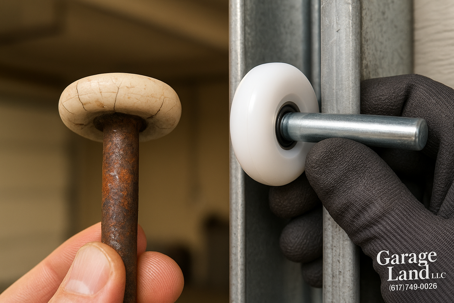 Garage Door Roller Replacement in Rancho Murieta