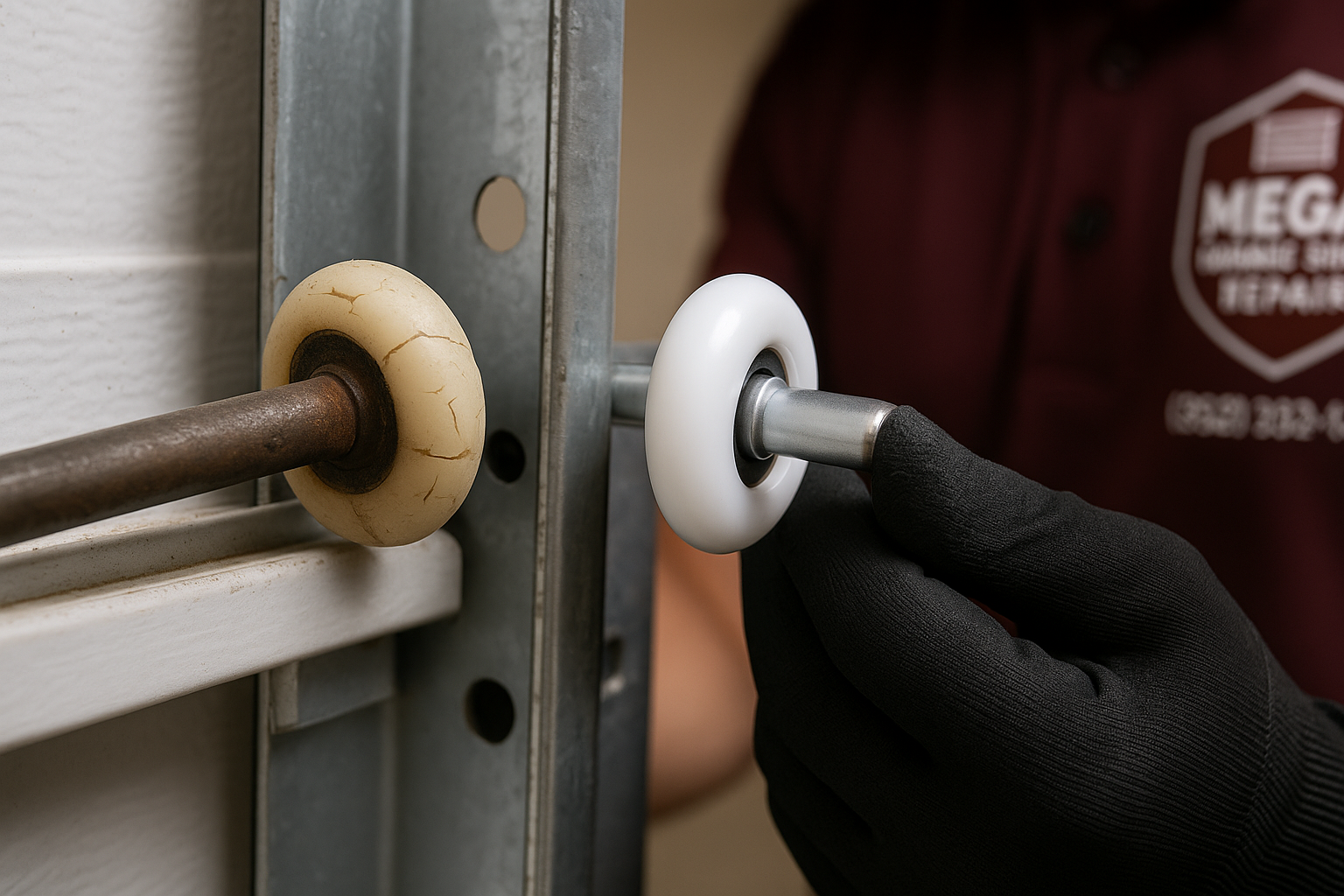 Garage Door Roller Replacement in Roseville